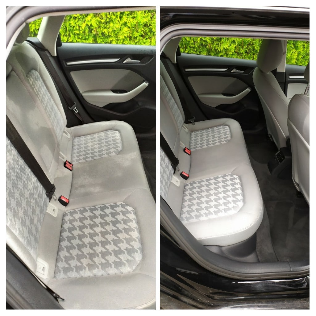 Vyčištění sedaček v autě